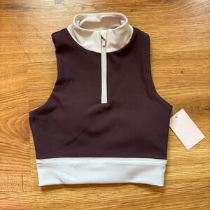 NWT WILO Zip High Neck Bra S